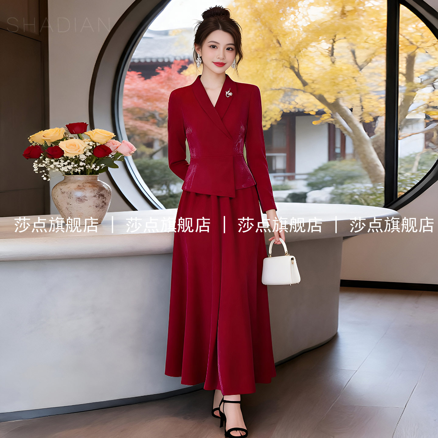 秋季休闲西装套装女小资时尚