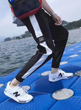 修身运动韩版潮流学生百搭九分裤