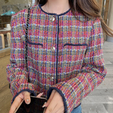 秋装上新新款格子小香风外套2732369P145控208现货，女装短外套，浙宝273