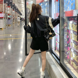 红色娃娃领连衣裙女2025春夏新款大码宽松甜美小个子百褶衬衫裙子，女装皮衣，浙宝273