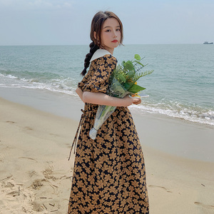 主推现货2022碎花连衣裙2123P95控价控价158图片