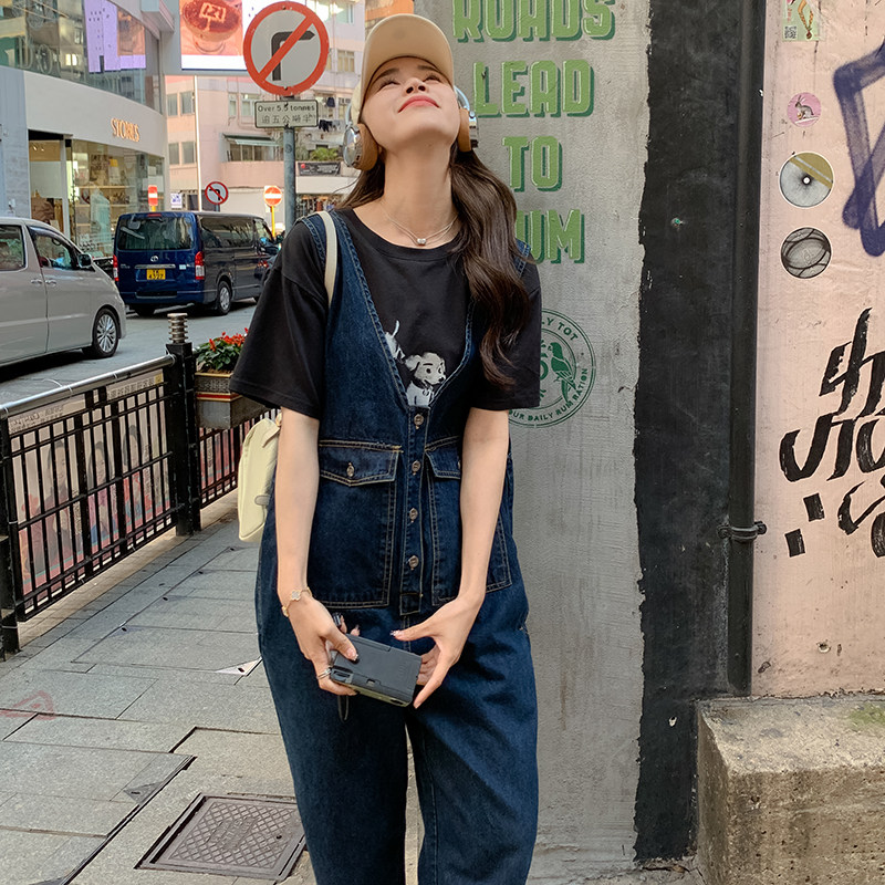 主推春夏装水洗牛仔大口袋设计连体裤2732306P115控168,女装牛仔裤,浙宝273