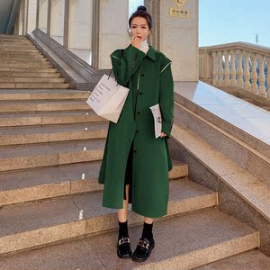 新款现货双面羊绒中长款大衣273  823 P275控价388图片