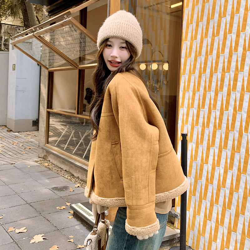 有买家秀现货皮毛一体羊羔毛2738328P165控248,女装皮草,浙宝273