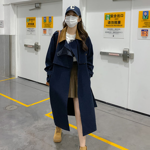 2023春装新款法式中长款风衣 273  2303P155控价228年后出图片