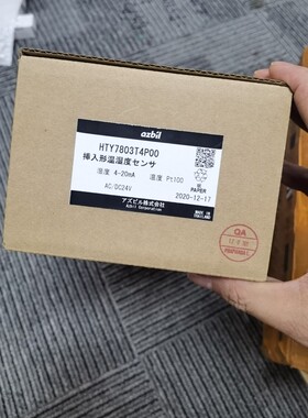 包邮【假一罚十】azbil HTY7803T4P00温度传感器-现货