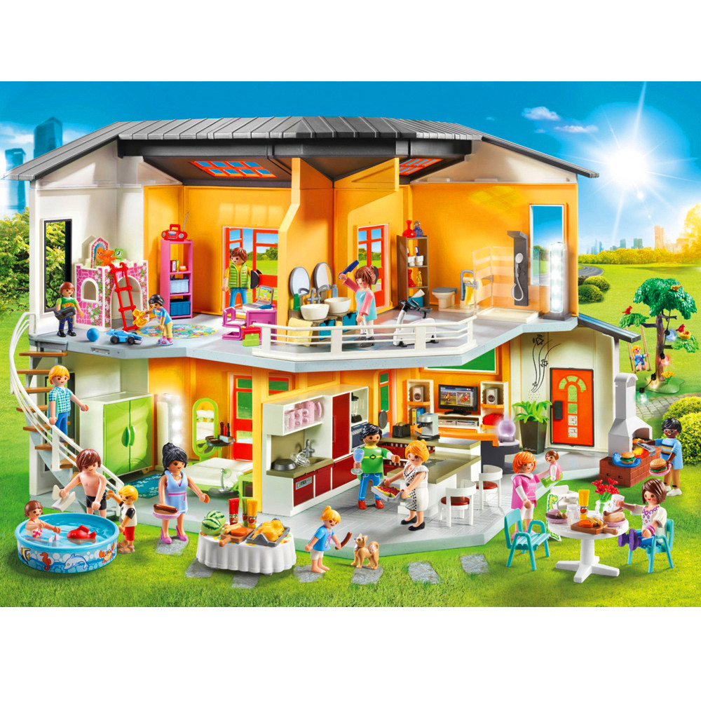 搭建过家家拼搭积木礼物儿童房屋