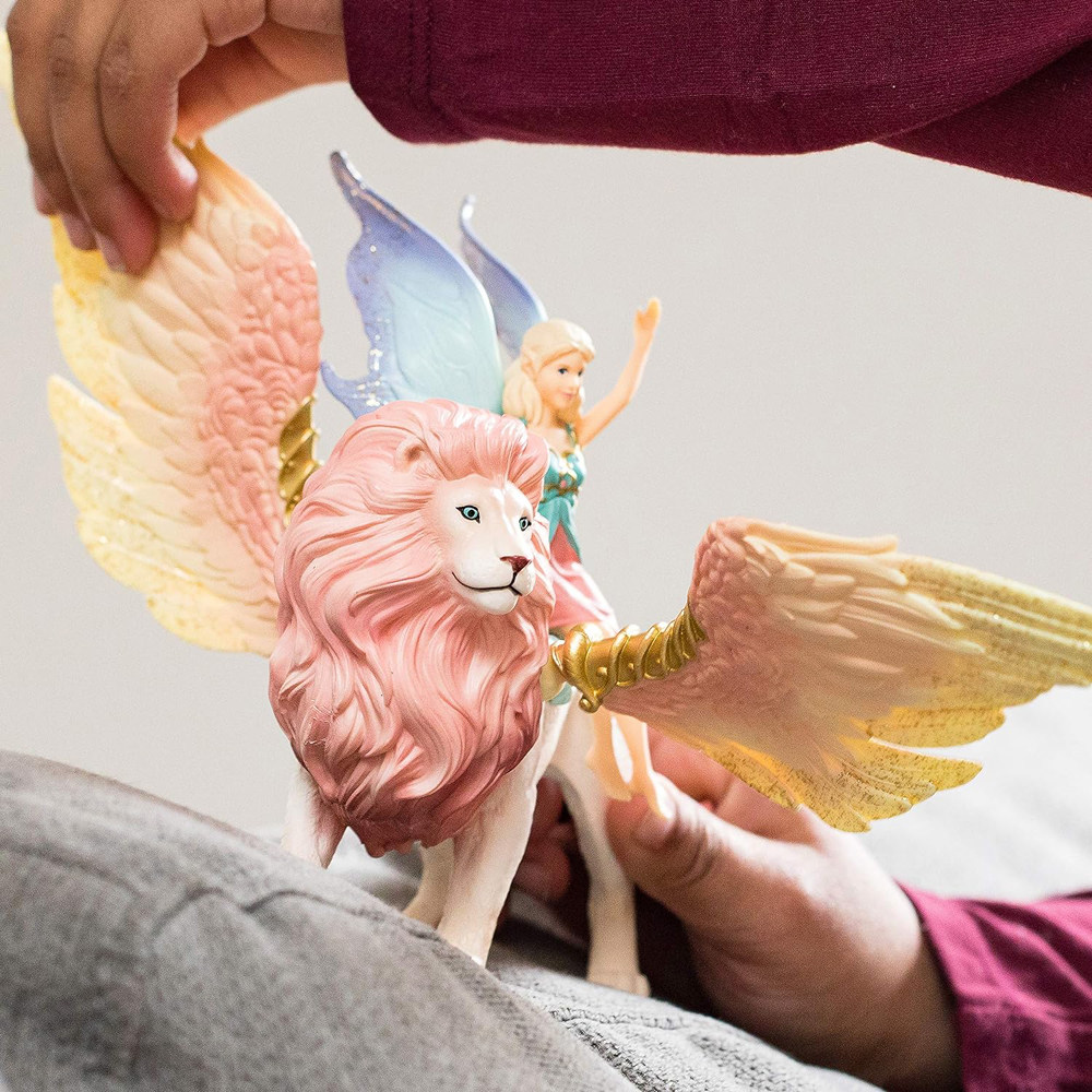 思乐schleich实心动物模型独角兽精灵彩虹马神话狮子 送女孩礼物
