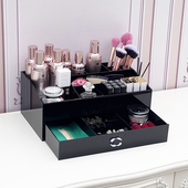 桌面高级感亚克力化妆品收纳盒卧室高档精致大容量抽屉式 首饰一体