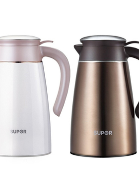 苏泊尔家用真空保温壶KC20AP1咖啡壶2.0L大容量双层铜芯KC16AP1