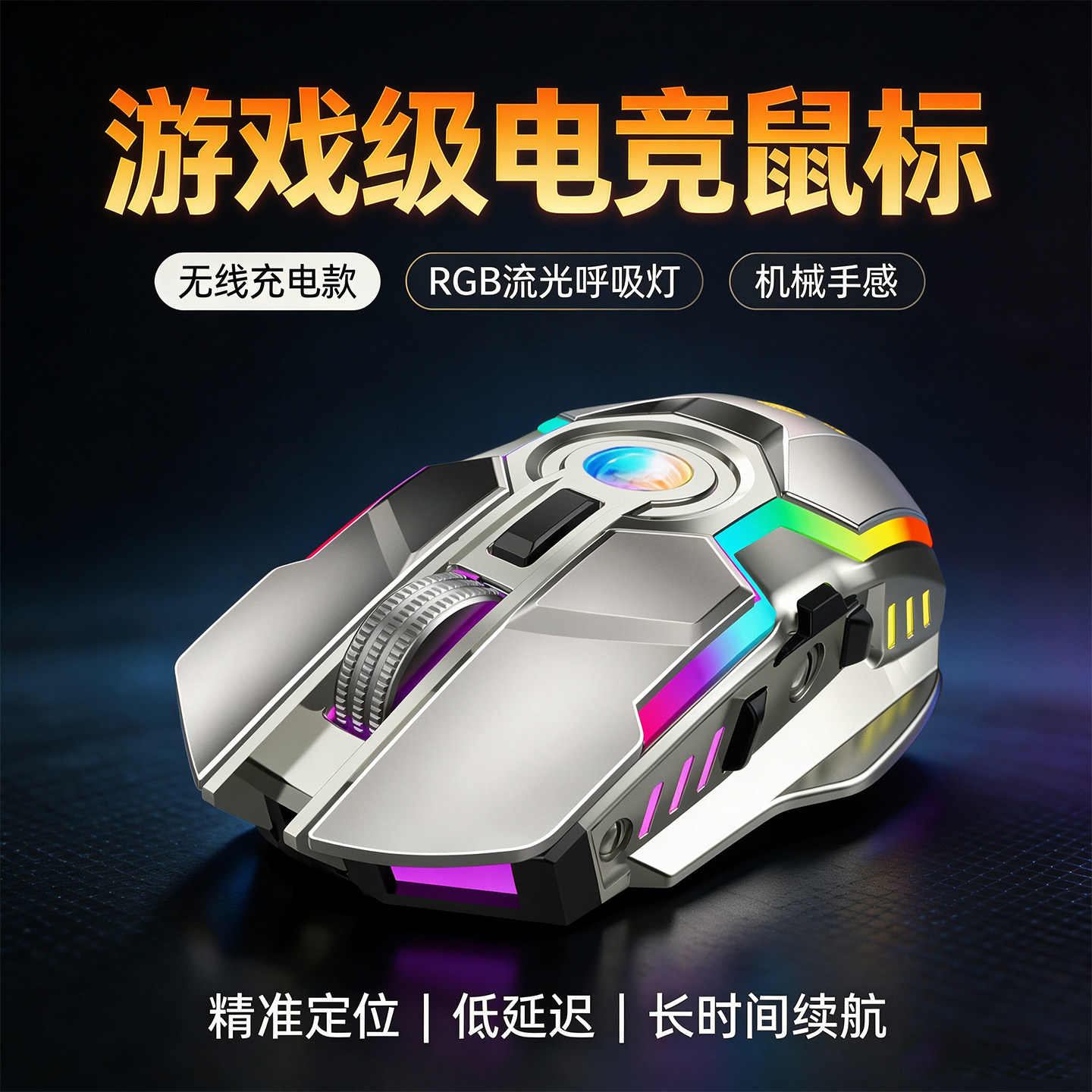 无线电脑鼠标静音游戏竞机图片