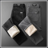 Демисезонный вельветовый бархат для отдыха, мужские утепленные штаны, коллекция 2022