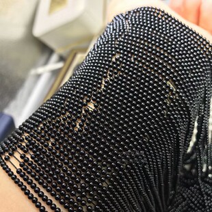 2MM 3MM 黑玛瑙圆珠散珠 玛瑙半成品珠 手链珠配珠