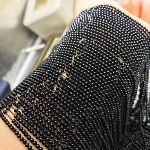 黑玛瑙半成品手链散珠