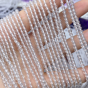 白水晶圆珠3.4毫米