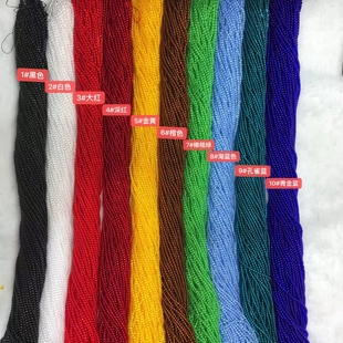 2MM尖晶石圆珠半成品散珠绳编diy锁骨链手链配珠彩色小珠饰品配珠