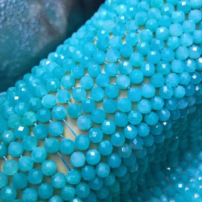 天然水晶刻面半成品散珠