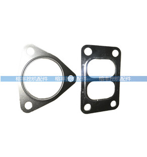 卡特挖掘机200B 320B/C/D三菱S6K发动机增压器垫子消声器接管垫片