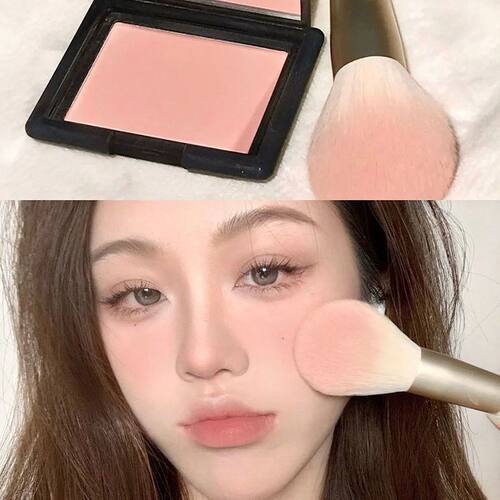 单色腮红提亮低饱和腮红