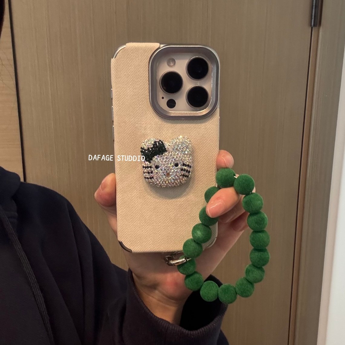 简约闪钻猫咪链条适用苹果14Promax手机壳16女16pro苹果17promax韩15苹果air,3C数码配件,手机保护套/壳,淘宝优惠券,粉丝福利购,淘宝优惠卷