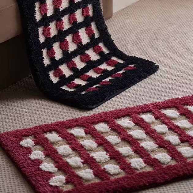 HIRug中古风氛围感植绒地毯