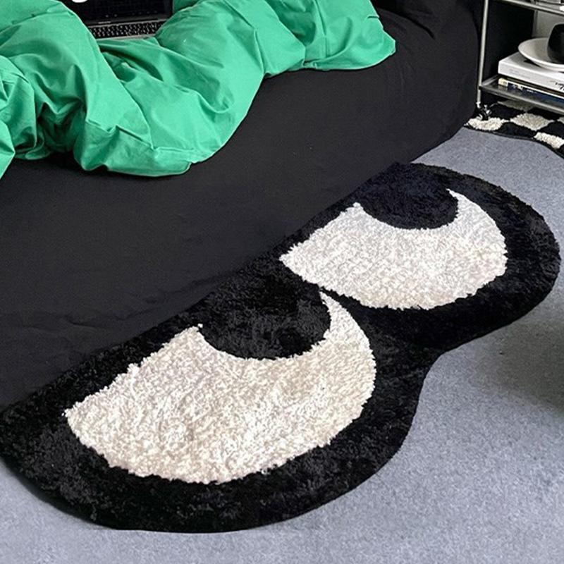 HIRug可爱植绒地毯加厚防滑脚垫