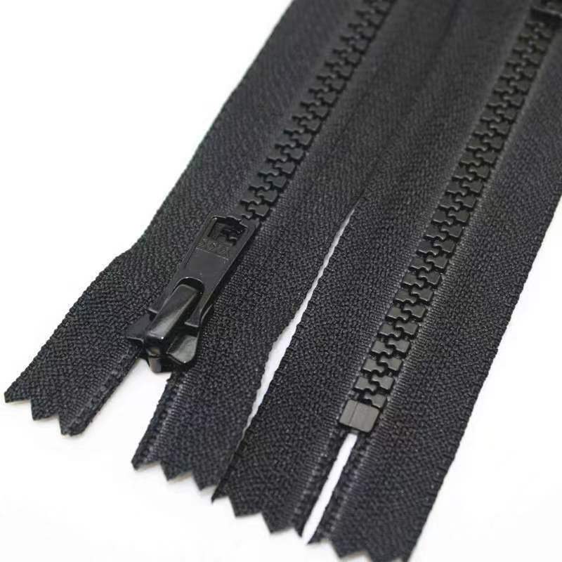 YKK黑色5号树脂拉链YKK闭尾方头 裤兜口袋领口拉链 DAE/DA86E拉头