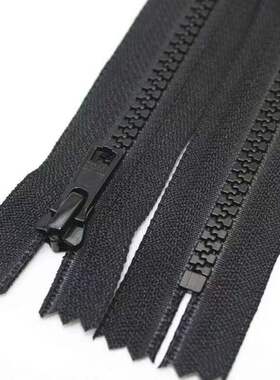 YKK黑色5号树脂拉链YKK闭尾方头 裤兜口袋领口拉链 DAE/DA86E拉头