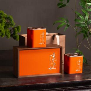 伴手礼茶叶包装盒空礼盒二三两茶叶罐茶盒花茶金骏眉红茶礼盒空盒