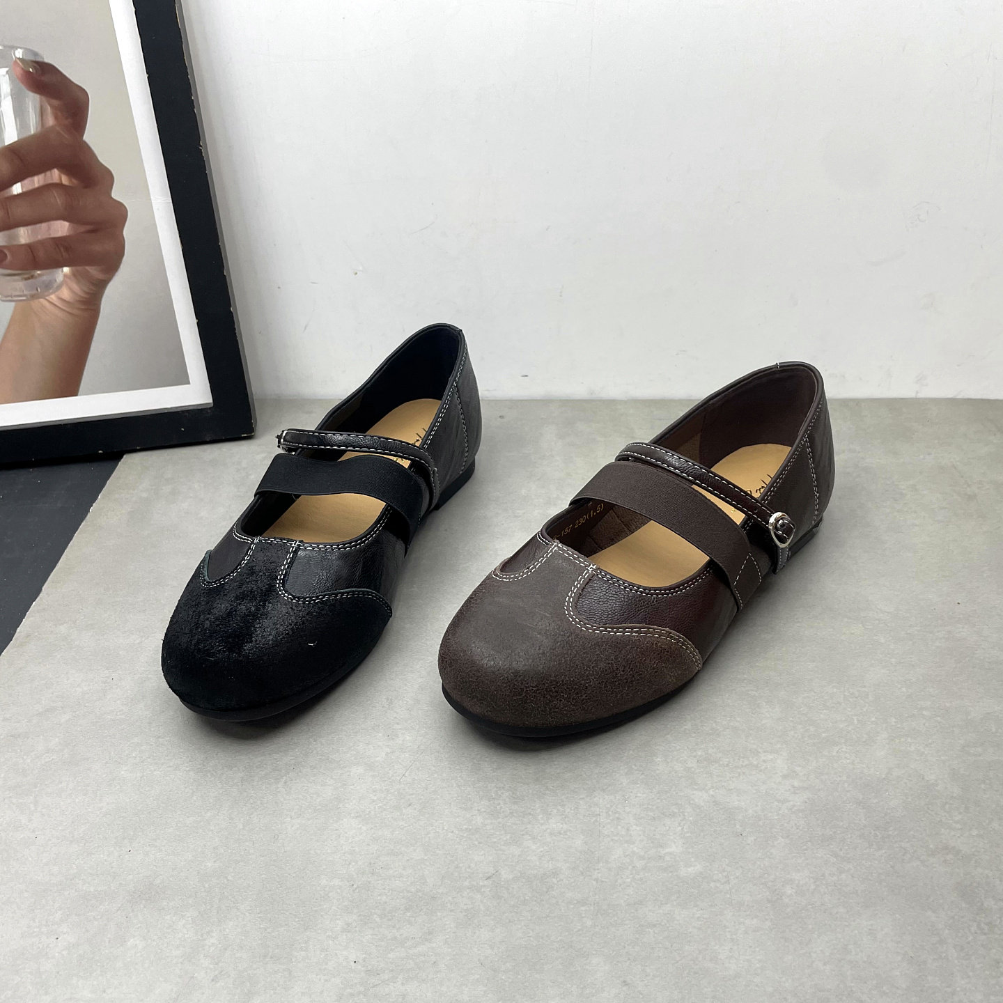 2026春季新款复古风玛丽珍平底圆头浅口一字带百搭舒适软底女单鞋,女鞋,玛丽珍鞋,淘宝优惠券,粉丝福利购,淘宝优惠卷