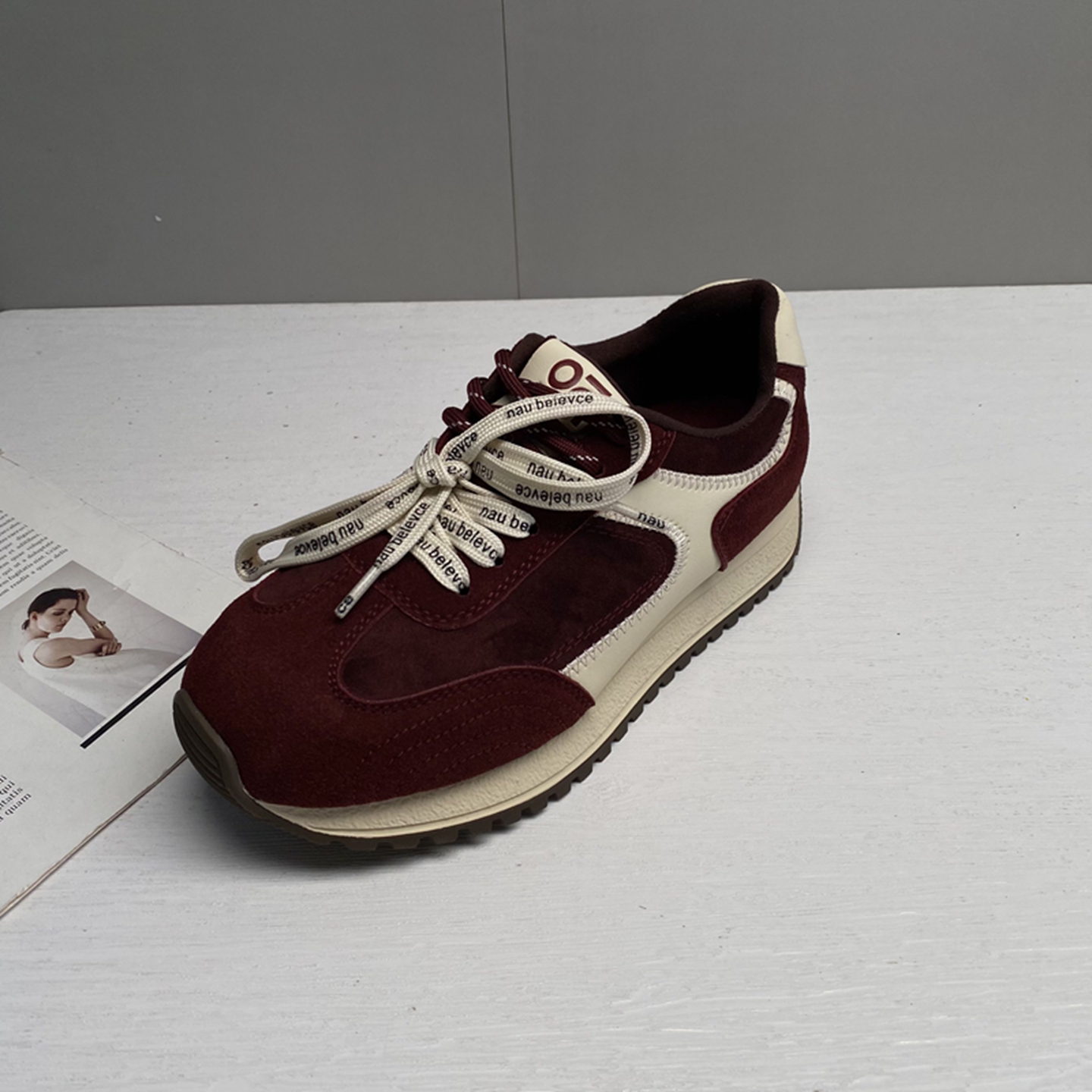 工厂断码处理真皮女鞋2025冬季新款加绒保暖复古德训鞋休闲女棉鞋