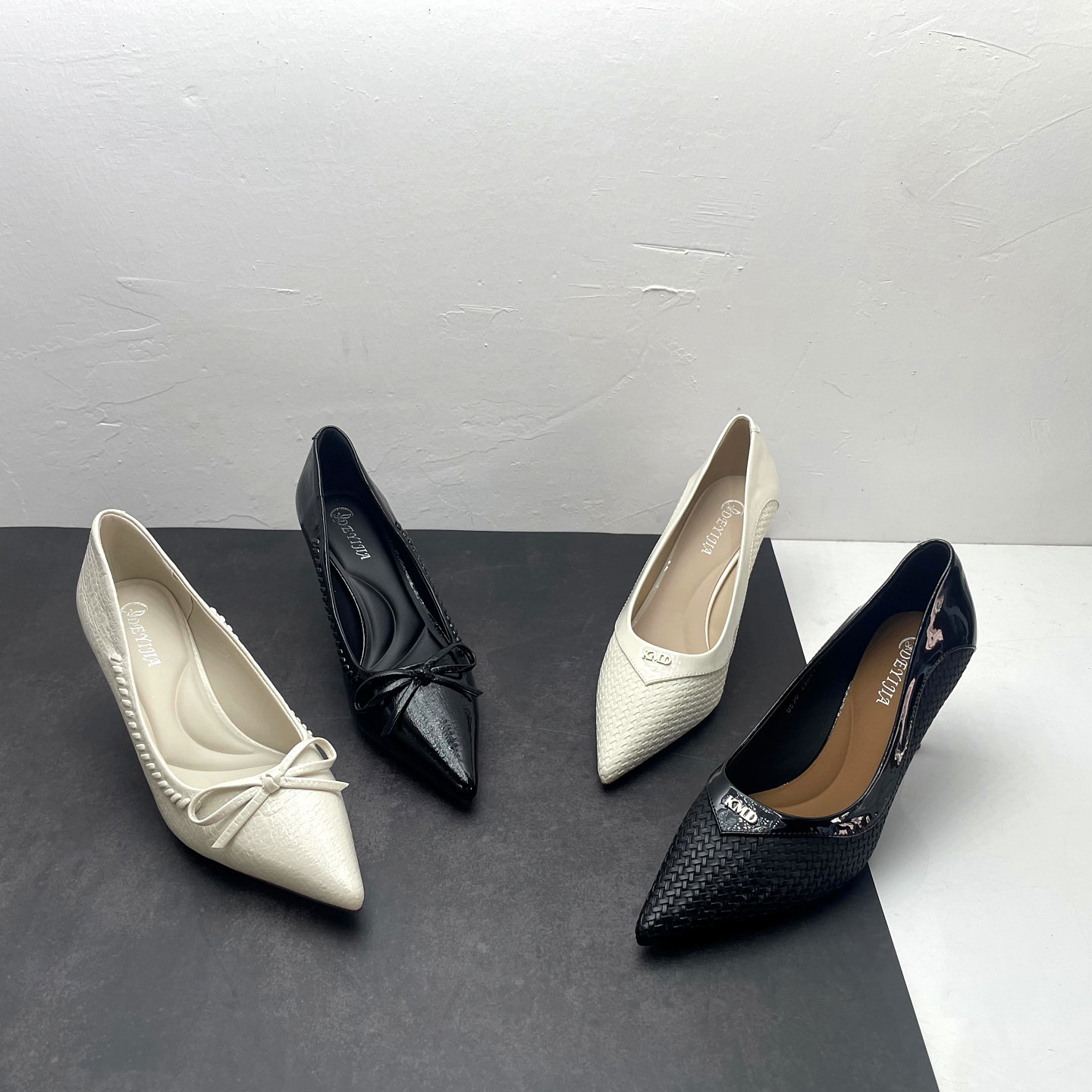 优雅风2026春季新款尖头浅口细跟气质通勤套脚高跟鞋女士单鞋婚鞋