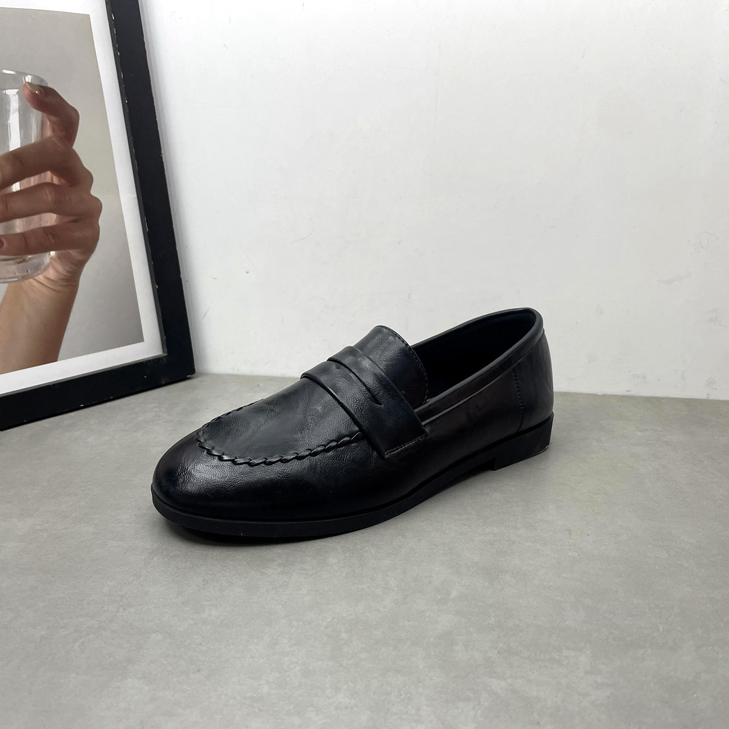 2026春季新款女鞋英伦风复古软底一脚蹬简约舒适乐福鞋小皮鞋,女鞋,深口单鞋,淘宝优惠券,粉丝福利购,淘宝优惠卷