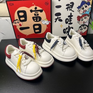女单鞋 工厂处理2025秋季 休闲运动韩版 新款 圆头系带松糕厚底小白鞋