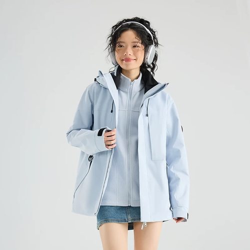 【PATA】三合一冲锋衣羽绒内胆可拆卸内胆摇粒绒防风防水适用情侣