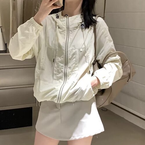 【PATA】防晒衣休闲宽松百搭连帽速干情侣适用薄款运动透气速干