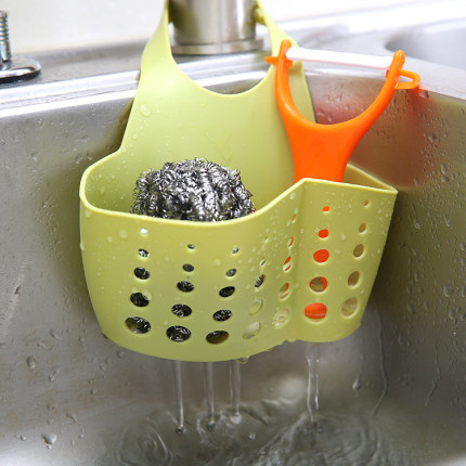 厨房水槽沥水篮洗碗水池挂袋水龙头滤水挂篮海绵抹布收纳架置物架