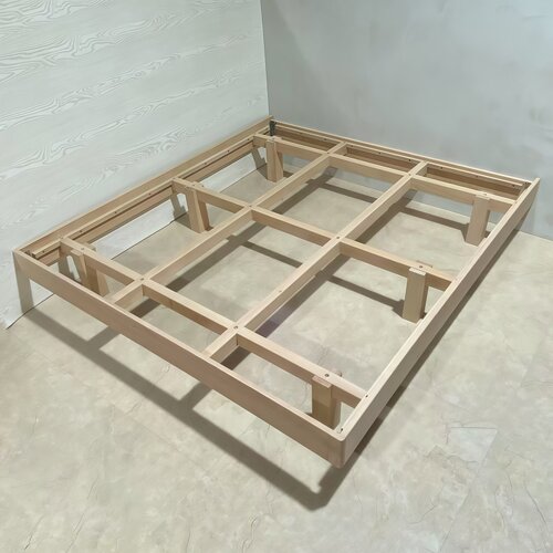 榉木家具无床头床实木床悬浮床