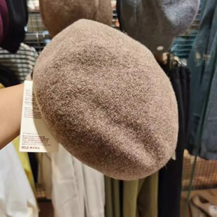 秋冬新品百搭日系休闲 羊毛 麦尔登呢 贝雷帽 女帽子 男女通用