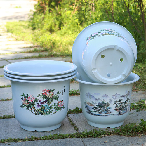 加厚塑料花盆阳台耐用仿陶瓷花盆