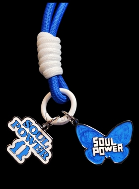 陶喆周边SoulPower蝴蝶陶吉吉手机挂绳金属挂徽章DavidTao魔术贴