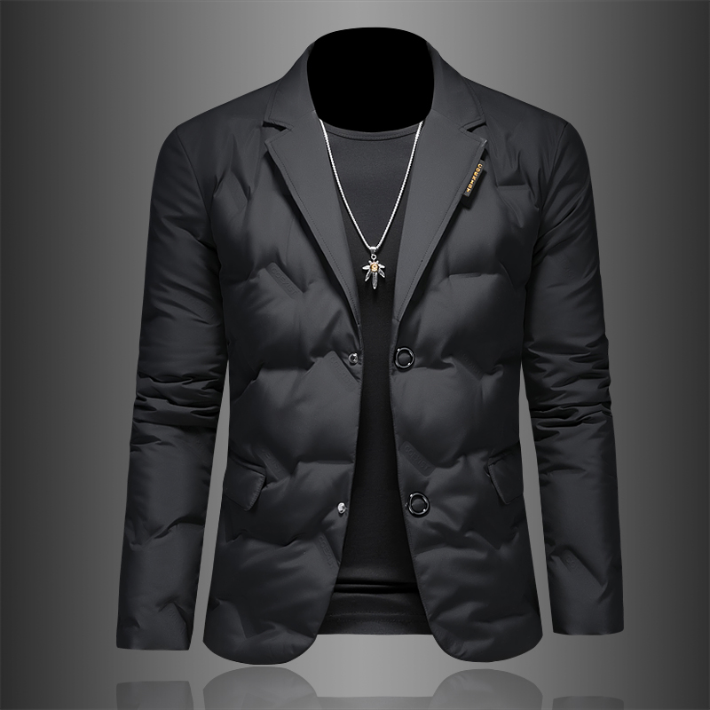 轻薄款西装羽绒服男士外套秋冬款2025新款商务高级感西服男款冬季