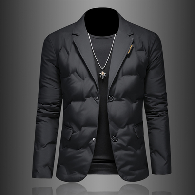 轻薄款西装羽绒服男士外套秋冬款2025新款商务高级感西服男款冬季