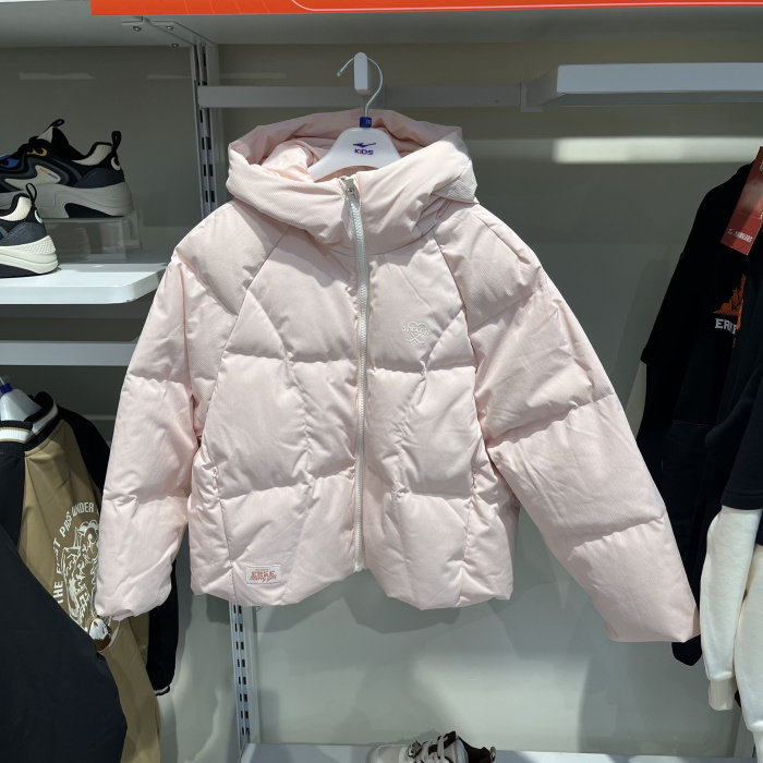 鸿星尔克26冬女中大童羽绒服 正品舒适保暖四防科技 78226401054