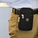 瑞士军刀手机腰包男穿皮带6寸7寸6.5寸手机包运动休闲帆布腰带包