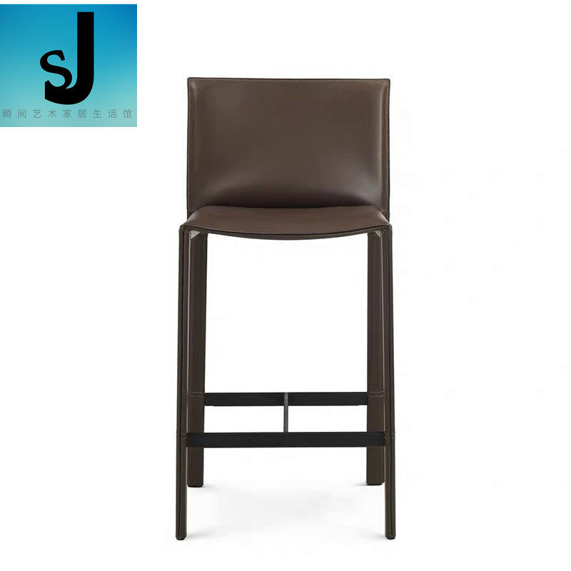 北歐簡約現代吧椅馬鞍皮高腳凳酒店酒吧KTV吧台椅輕奢定制現貨在類目 住宅傢俱, 設計師傢俱（NEW）, 椅子中 - 來自Buy2taobao.com提供專業的淘寶代購服務