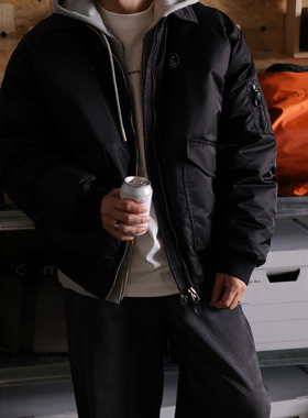 Secretbase 高品90白鹅绒羽绒服 高街微潮宽松飞行员翻领夹克