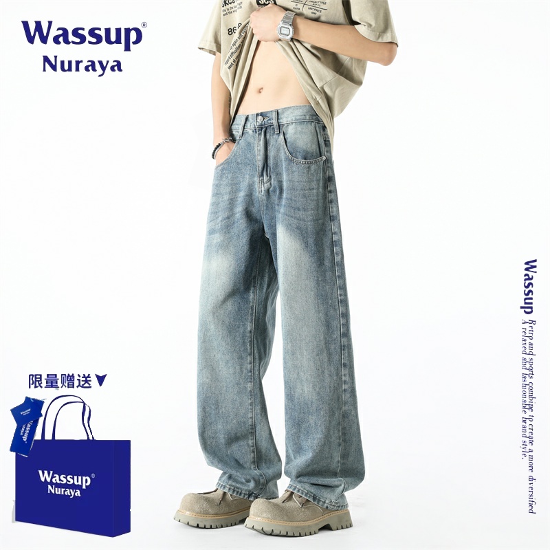 WASSUPNURAYA美式高街牛仔裤