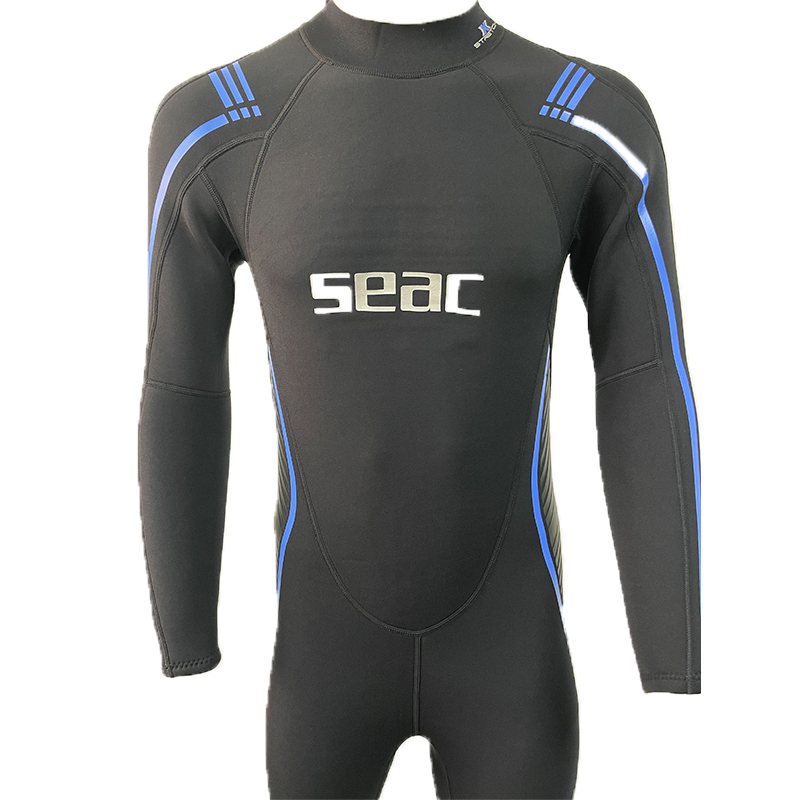 全新原包装无吊牌SEAC男款连体潜水服3mm长袖长裤冲浪服男式湿衣