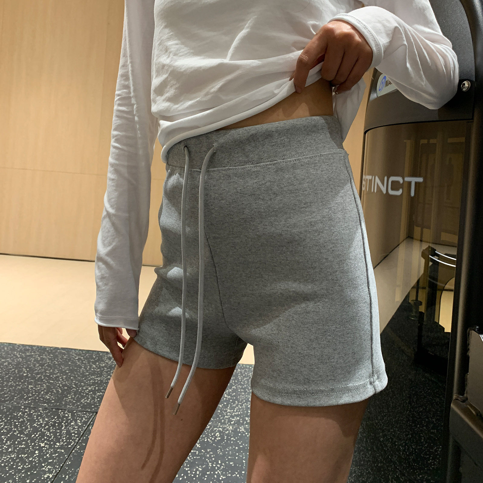 实拍 修身骑行超短裤运动裤子女装夏季弹力紧身热裤健身瑜伽短裤